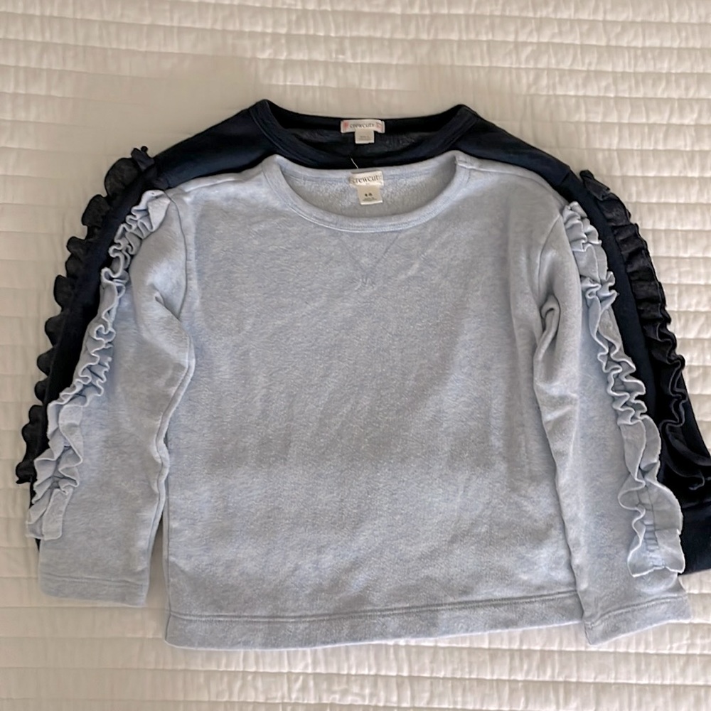 Two J.Crew sweatshirts size 4-5